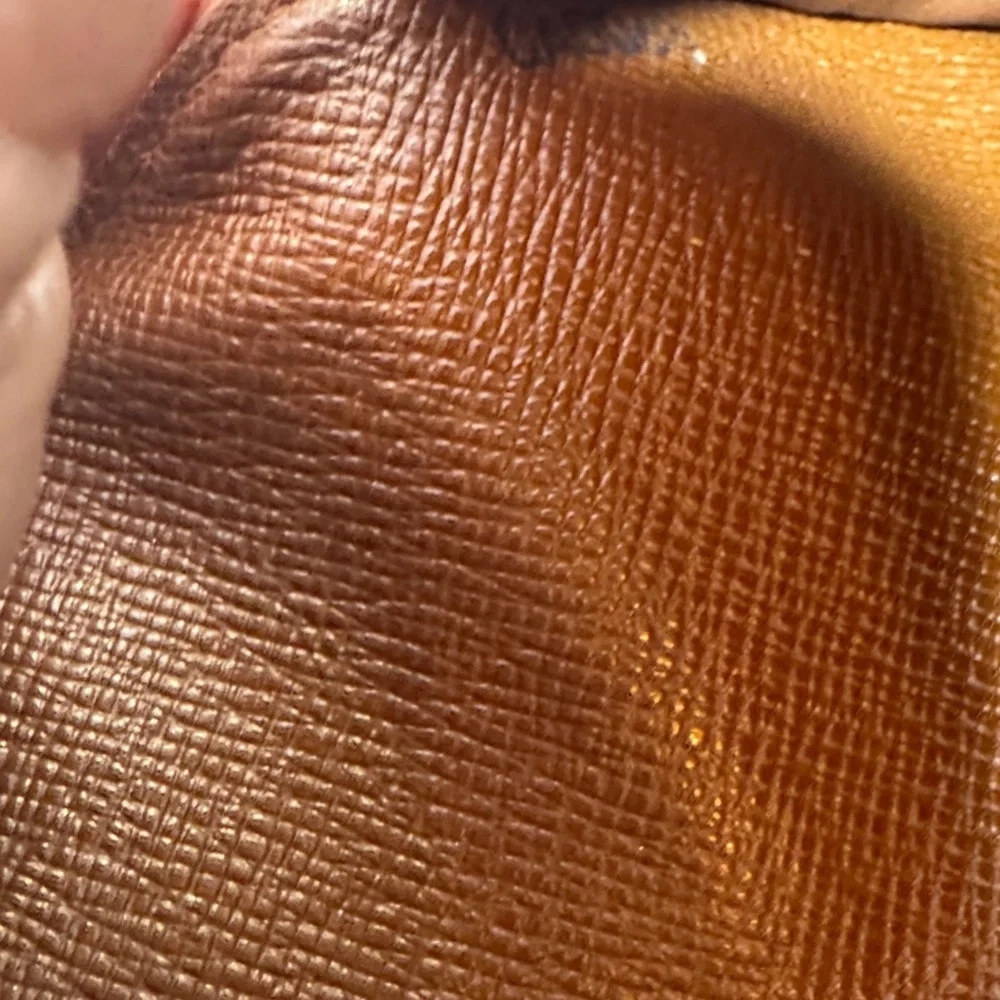AUTHENTIC Louis Vuitton Dark Brown and Gold Monogram wallet